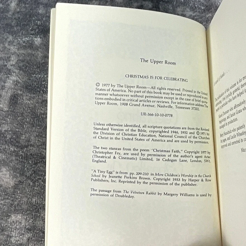 Christmas Is For Celebrating Melvin E Wheatley Jr Vintage Devotional HC Book